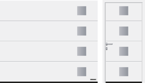 Przetłoczenia L (LPU 67 Thermo, LPU 42), wzór 454, kolor biały RAL 9016